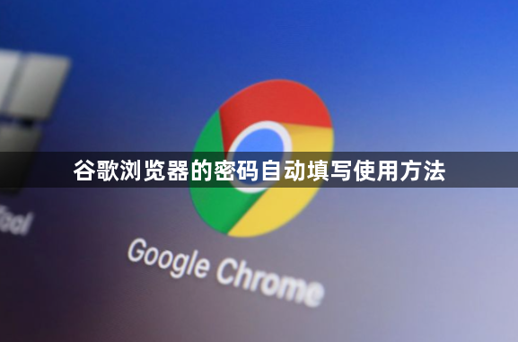 谷歌浏览器的密码自动填写使用方法1