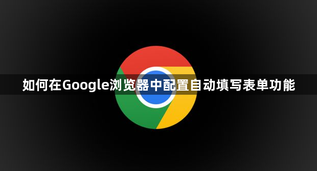 如何在Google浏览器中配置自动填写表单功能1