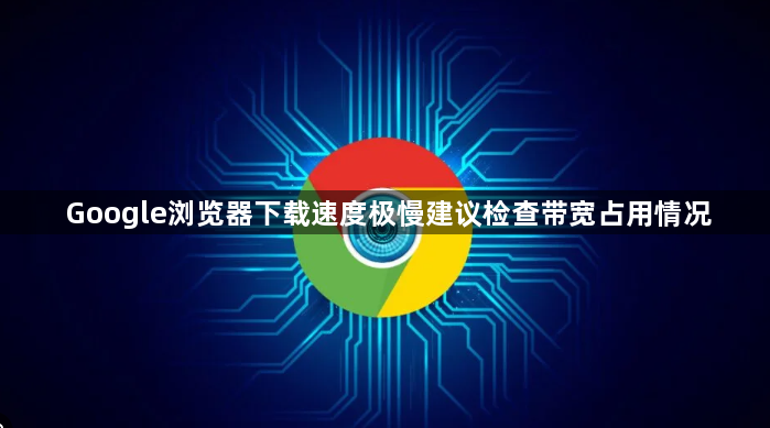 Google浏览器下载速度极慢建议检查带宽占用情况1