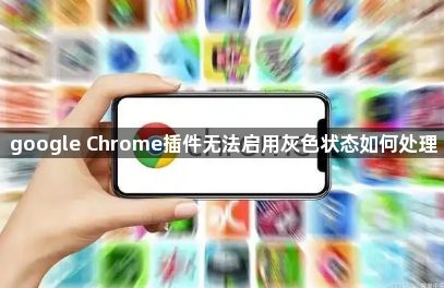 google Chrome插件无法启用灰色状态如何处理1