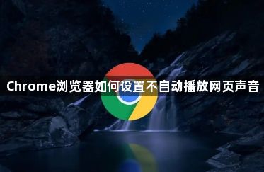 Chrome浏览器如何设置不自动播放网页声音1