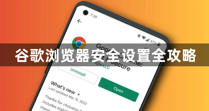 谷歌浏览器安全设置全攻略1