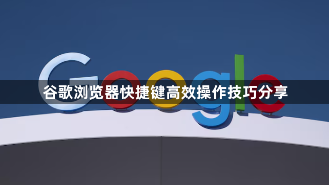 谷歌浏览器快捷键高效操作技巧分享1