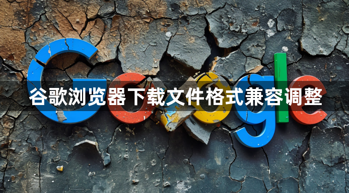 谷歌浏览器下载文件格式兼容调整1