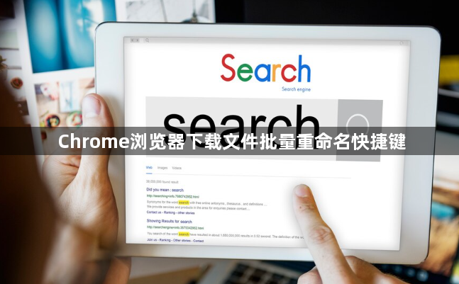 Chrome浏览器下载文件批量重命名快捷键1