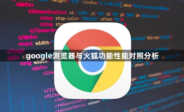 google浏览器与火狐功能性能对照分析1