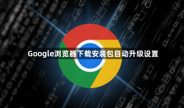 Google浏览器下载安装包自动升级设置1