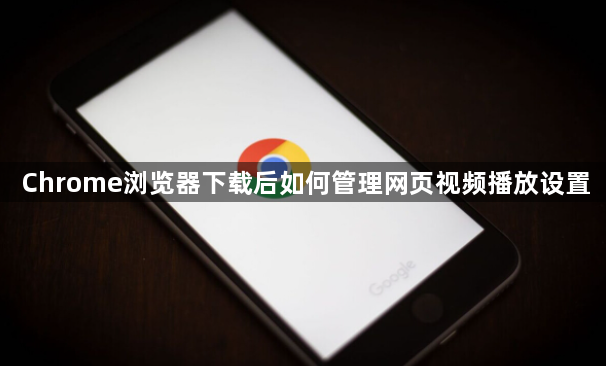 Chrome浏览器下载后如何管理网页视频播放设置1