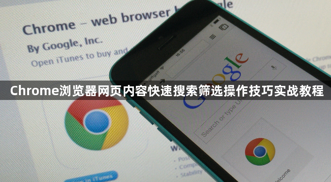 Chrome浏览器网页内容快速搜索筛选操作技巧实战教程1