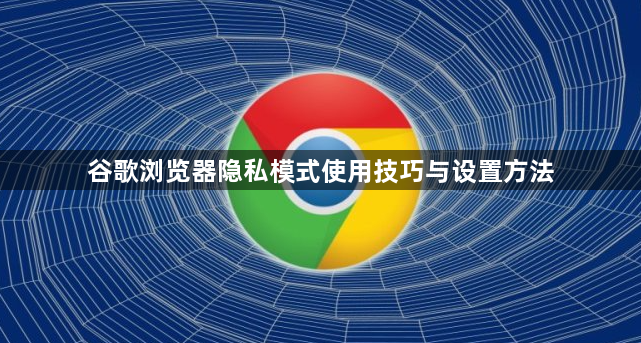 谷歌浏览器隐私模式使用技巧与设置方法1