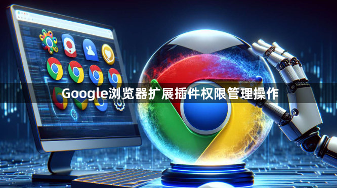 Google浏览器扩展插件权限管理操作1