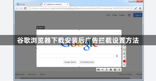 谷歌浏览器下载安装后广告拦截设置方法1