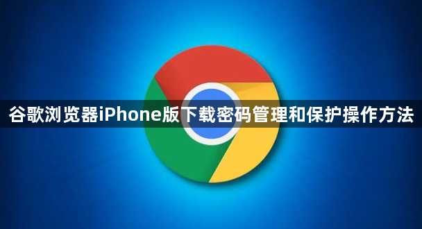 谷歌浏览器iPhone版下载密码管理和保护操作方法1