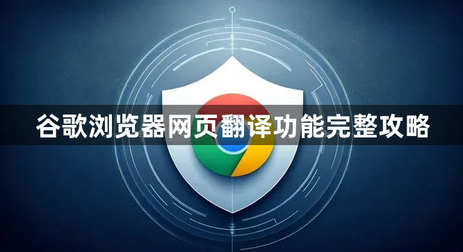 谷歌浏览器网页翻译功能完整攻略1