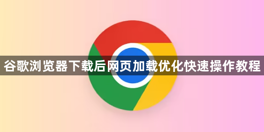谷歌浏览器下载后网页加载优化快速操作教程1