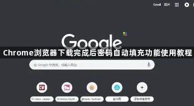 Chrome浏览器下载完成后密码自动填充功能使用教程1