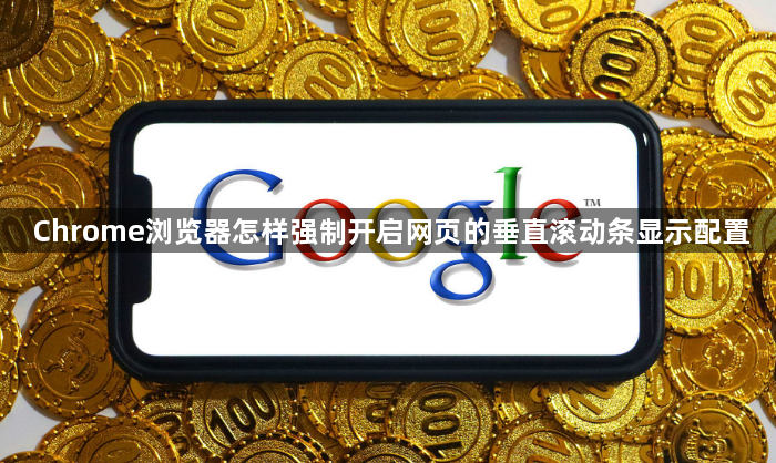 Chrome浏览器怎样强制开启网页的垂直滚动条显示配置1