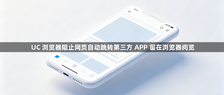 UC 浏览器阻止网页自动跳转第三方 APP 留在浏览器阅览1