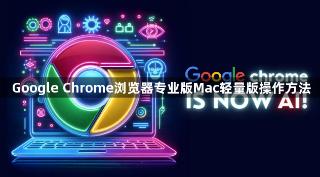 Google Chrome浏览器专业版Mac轻量版操作方法1