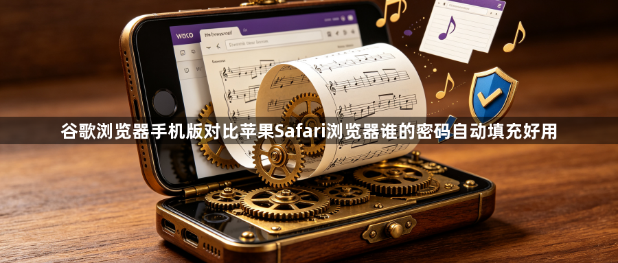 谷歌浏览器手机版对比苹果Safari浏览器谁的密码自动填充好用1