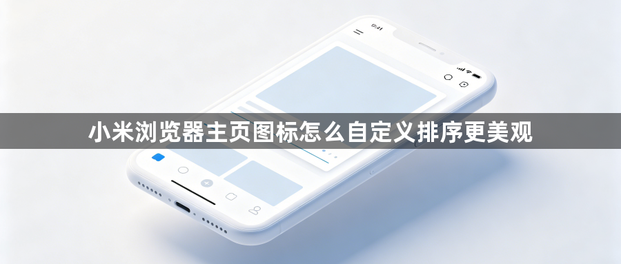 小米浏览器主页图标怎么自定义排序更美观1