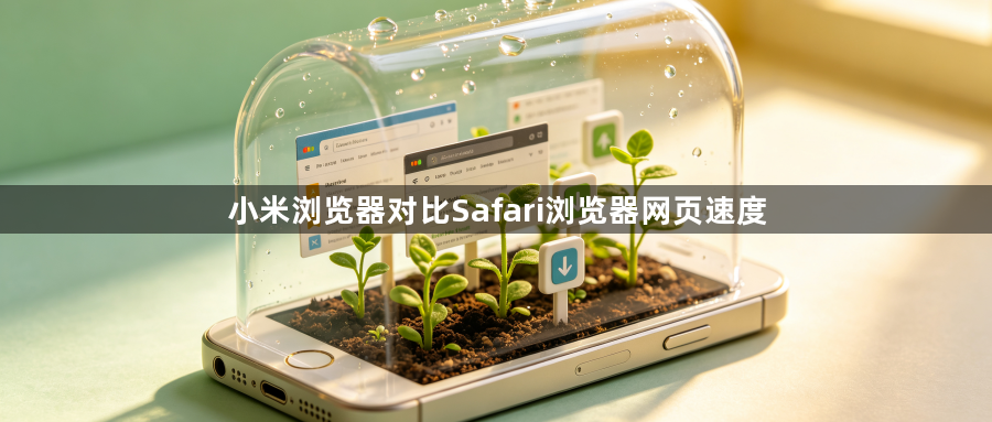 小米浏览器对比Safari浏览器网页速度1