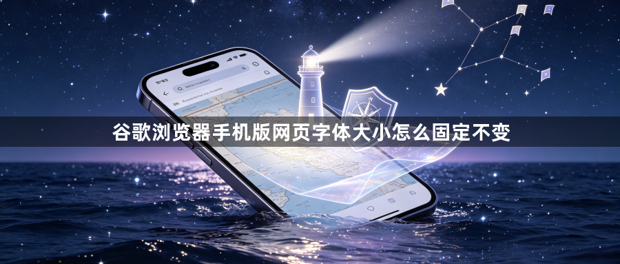 谷歌浏览器手机版网页字体大小怎么固定不变1