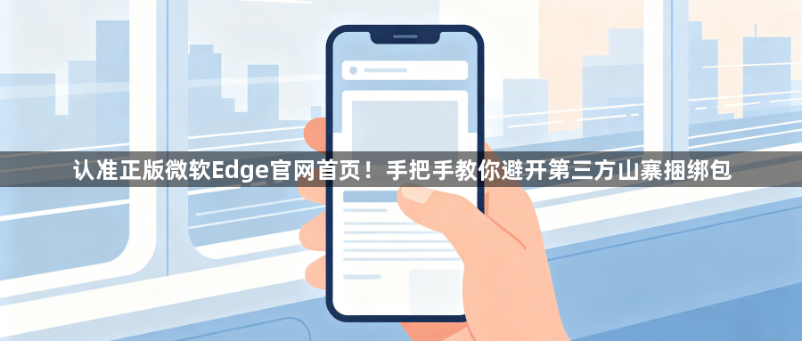 认准正版微软Edge官网首页!手把手教你避开第三方山寨捆绑包1