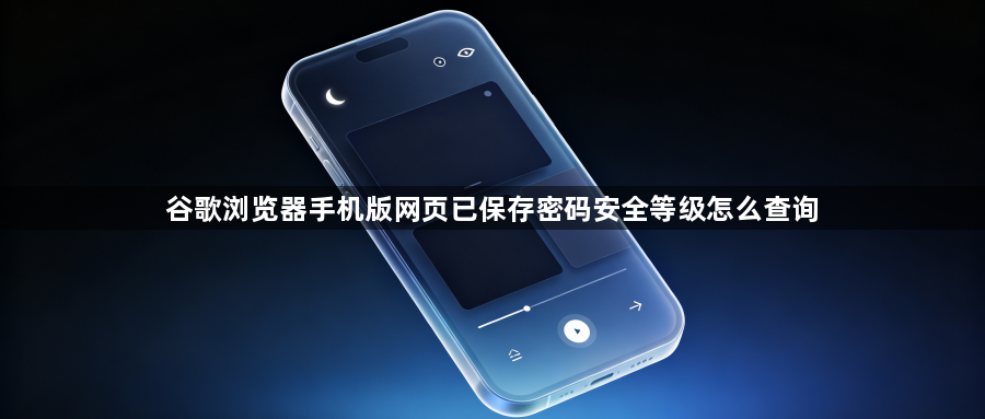 谷歌浏览器手机版网页已保存密码安全等级怎么查询1