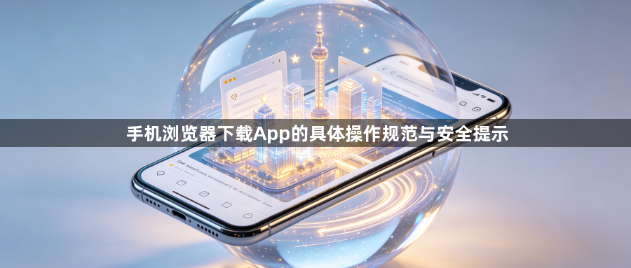 手机浏览器下载App的具体操作规范与安全提示1