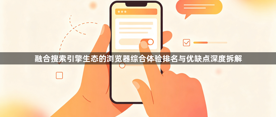 融合搜索引擎生态的浏览器综合体验排名与优缺点深度拆解1