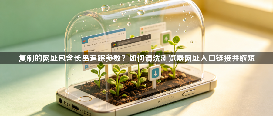 复制的网址包含长串追踪参数?如何清洗浏览器网址入口链接并缩短1