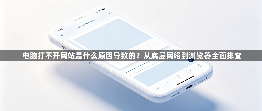 电脑打不开网站是什么原因导致的?从底层网络到浏览器全面排查1