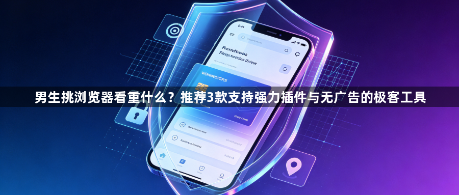 男生挑浏览器看重什么?推荐3款支持强力插件与无广告的极客工具1