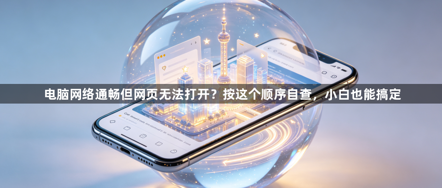 电脑网络通畅但网页无法打开？按这个顺序自查，小白也能搞定1