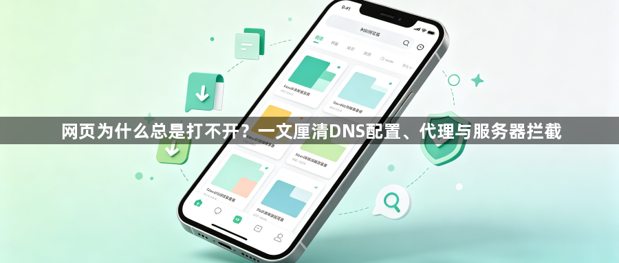 网页为什么总是打不开?一文厘清DNS配置、代理与服务器拦截1
