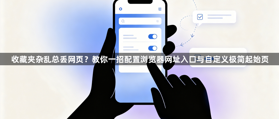 收藏夹杂乱总丢网页？教你一招配置浏览器网址入口与自定义极简起始页1
