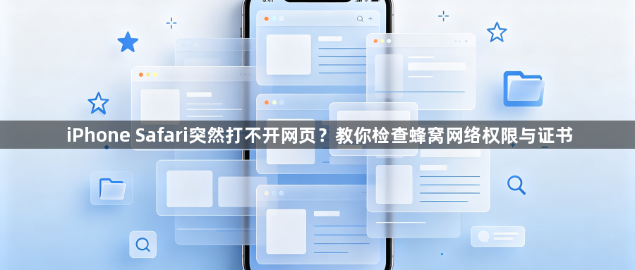 iPhone Safari突然打不开网页?教你检查蜂窝网络权限与证书1